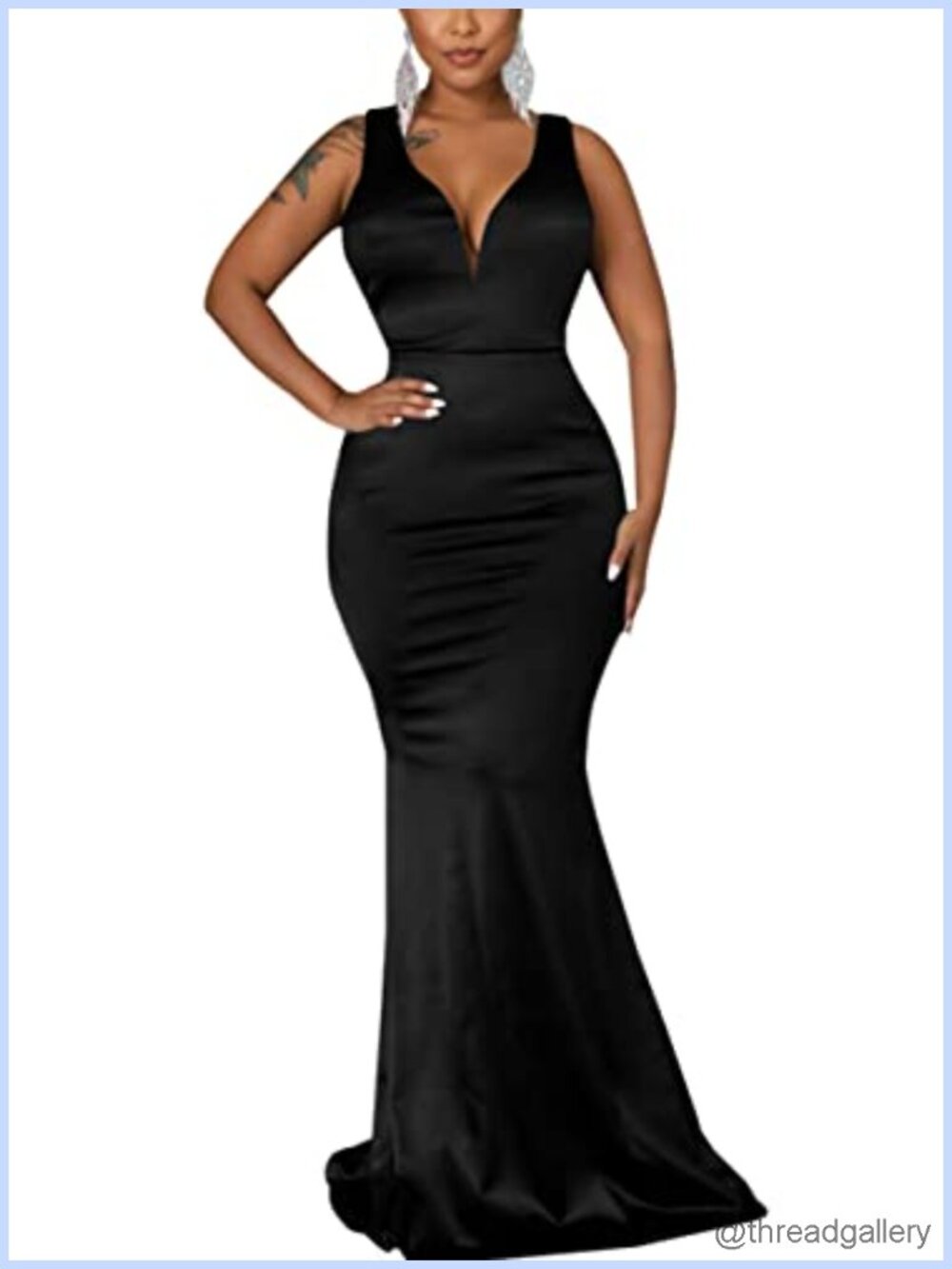 Mermaid Formal Evening Dress Sleeveless Floor Length Wedding Guest